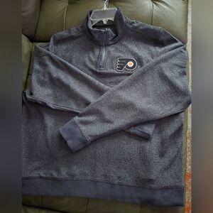 Women's Antigua Quarter Zip Philadelphia Flyers Lightweight Sweatshirt Size 2XL
